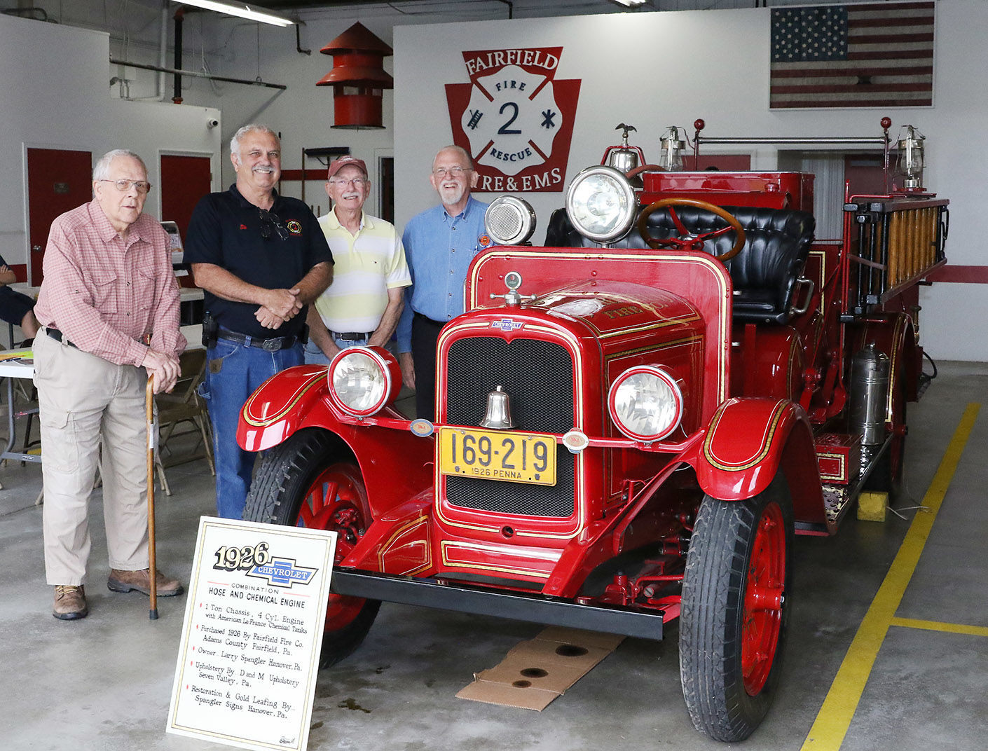Old engine on display